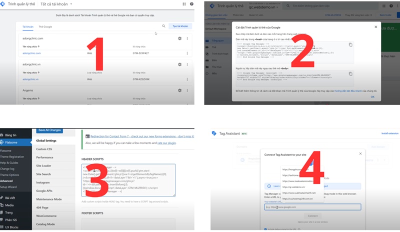 Các bước sử dụng Google Tag Manager